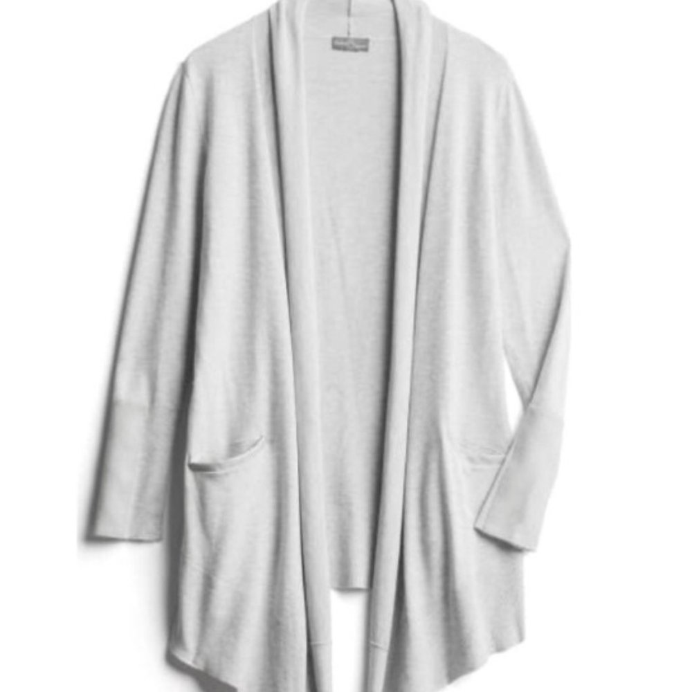 Market and spruce leather trim cardigan